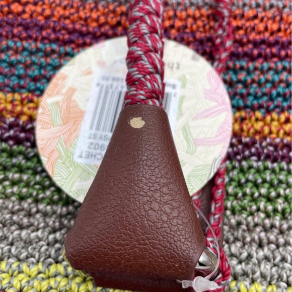 The Sak Gypsy Cambria Crochet Shoulder Bag With Brown Accents & Zipper Closure - Picture 6 of 16